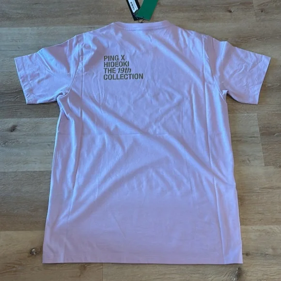 PING x HIDEOKI 19th Collection T-Shirt Lavendar XL NWT - Picture 11 of 11